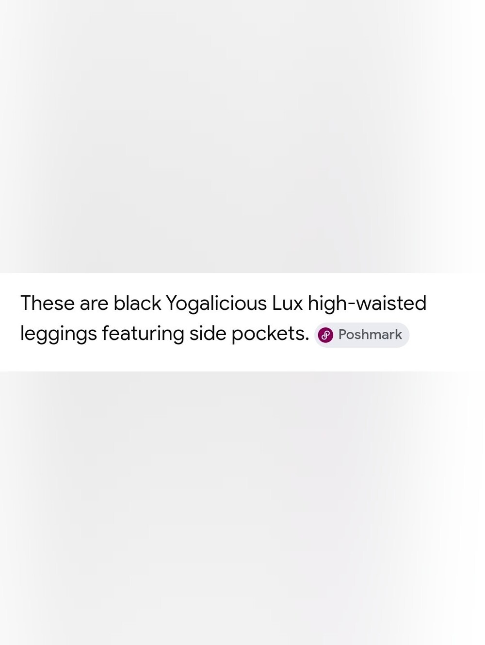 Yogalicious 1X Lux Black High-Rise Pocket Leggings CT-3737 - Picture 4 of 6
